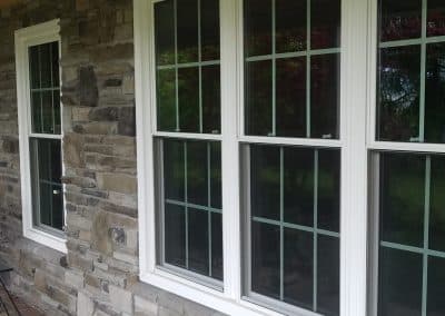 Triple Double Hung Cultured Stone